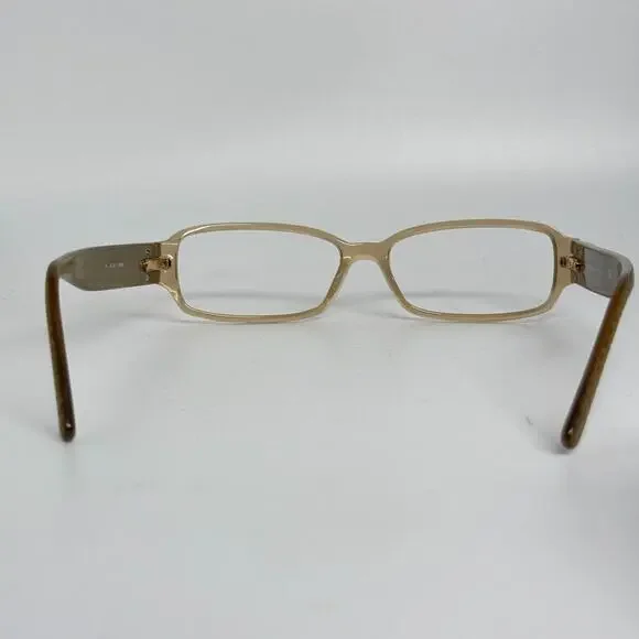 Jimmy Choo JC 10 Tan Snakeskin Eyeglasses Frames 54-15 135 H17258